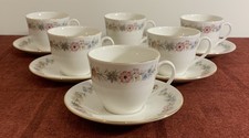 6 Royal Vale Bone China Floral