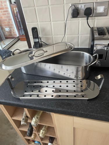 Large vintage stainless steel - vintage,