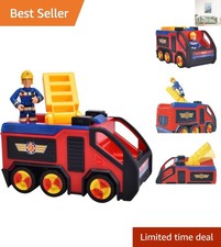 Imaginative Play Awaits! Fireman Sam Jupiter Truck with Fold-Out Ladder & Figure
