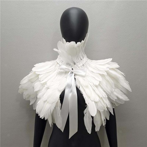Gothic artificial feather - feather, cape