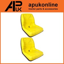 2x High Back Yellow Seat pan