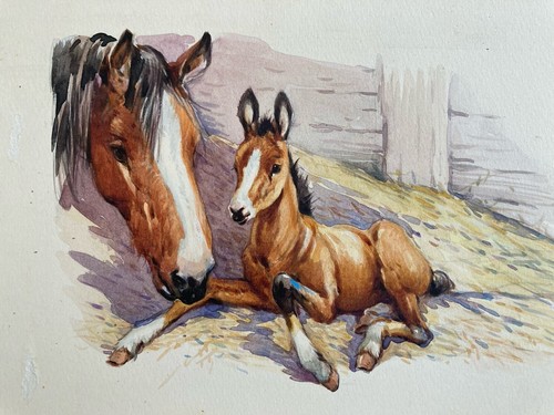 Vintage watercolour painting - watercolour,