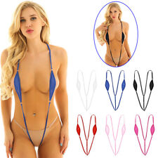 Women One-Piece Sexy Sling Shot Micro Mini Thongs Monokini Bikini Thong Swimsuit