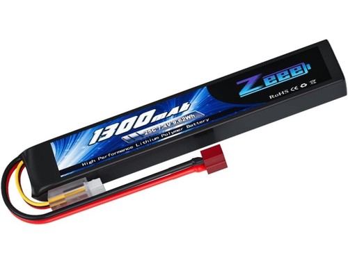 Zeee 1300mah 25c lipo - 7.4v,