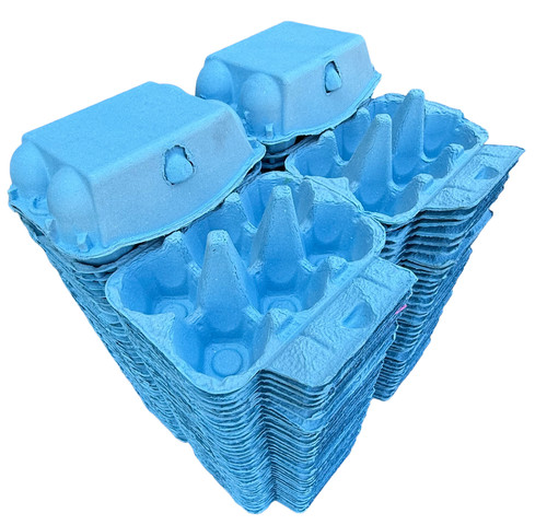 Egg box dozen blue - box, 1/2
