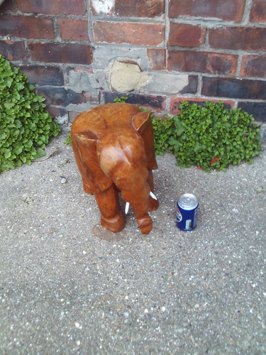 Handmade elephant solid - elephant, wooden