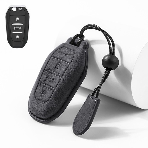 Leather car key cover case - leather,