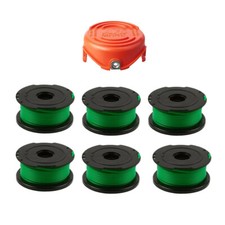 Fits Black & Decker GL7033 GL9035 Trimmer Strimmer Orange Spool Cap & Line Set