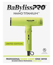 BaBylissPRO Nano Titanium Neon Yellow Light Ionic High-Speed Dryer | BNTC9200NY