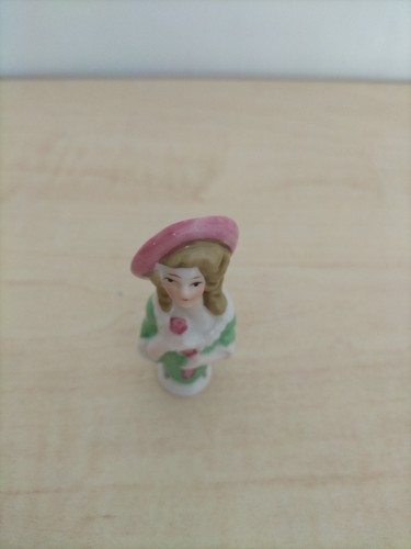 Antique ceramic pin cushion - antique,