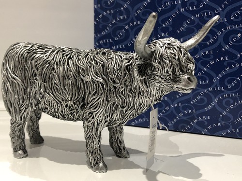 Silver highland cow - silver,