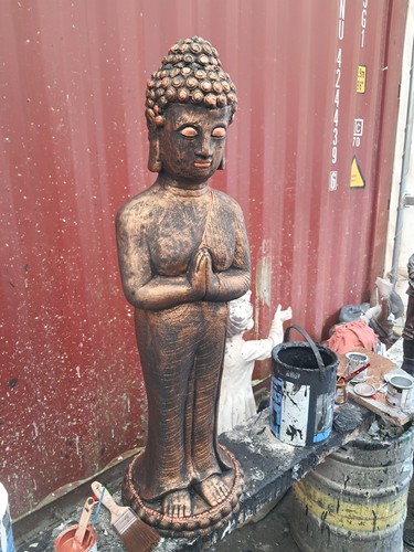 Buddha concrete ornament - buddha,