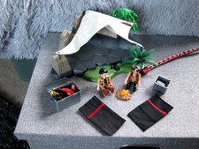 PLAYMOBIL SAFARI WILD LIFE -TREASURE HUNTERS CAMP & LARGE SNAKE 4843-COMPLETE