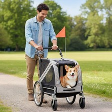 2-in-1 Large Pet Bike Trailer