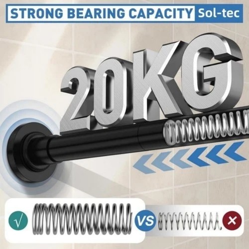 Shower curtain rail pole - curtain,