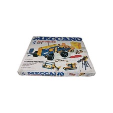 Vintage Meccano Motorised Construction Set 4 Makes 63 Models 1978 Box & Manual
