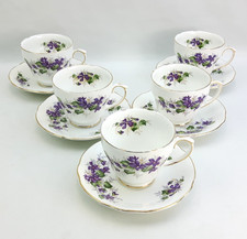 Duchess Violets - 5x Tea Cups