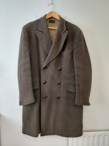 Crombie coat green double - coat,
