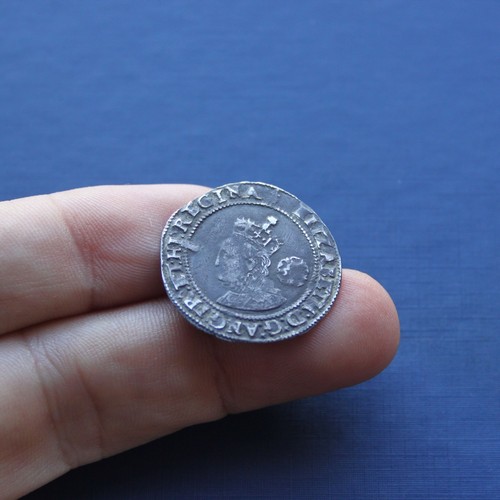 Hammered silver coin elizabeth - hammered,