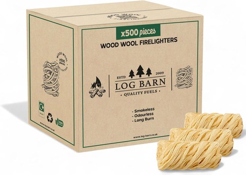 Log barn natural firelighters - log,