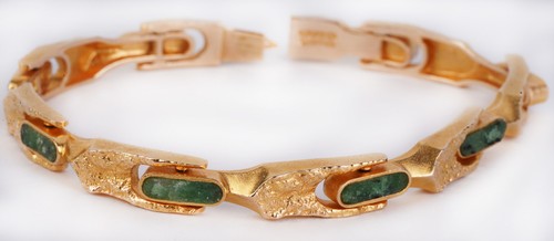Rare 585 gold green zoisite - rare,