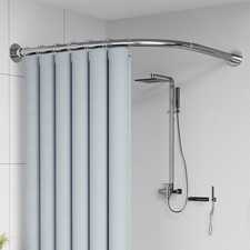 L Shaped Shower Curtain Rod
