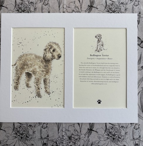 Mounted dog print page art - mounted,
