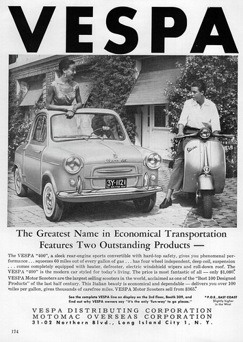 1960 vespa 400 sports - 1960,