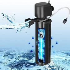 Aquarium Filter Canister for 40-150 Gallon Tank Protein Skimmer UV Light