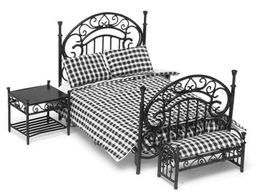 Dolls house wrought iron wire - house,