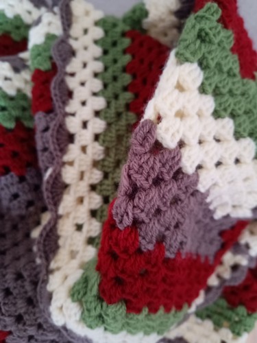 Handmade crochet blanket - handmade, blanket/