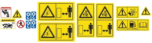 Universal safety sticker kit - safety,
