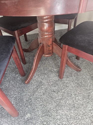 Yew wood dining table - , 4