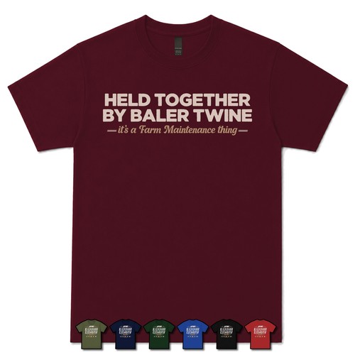 Held together baler twine - together, by