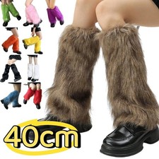 1Pair Faux Fur Leg Warmer Boot