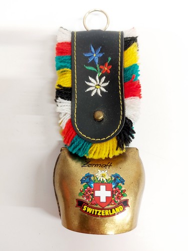 Cow bell brass - bell, decorated