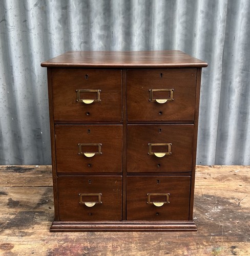 Antique mahogany bank 6 - antique,