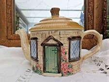  Vintage Sylvac Cottageware Small Teapot Handmade 4834 1940,s from Devon Farm