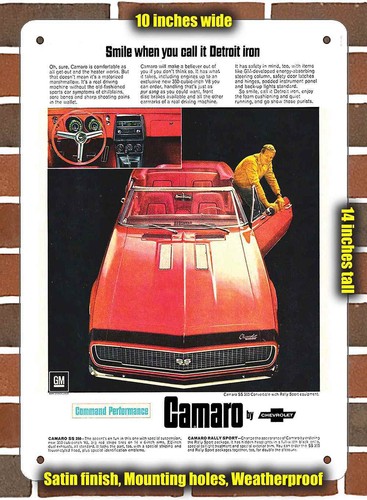 Metal sign 1967 camaro - -,