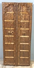 Antique Teak Wood Big Size Wall Décor Door Panel Original Old Carved 32x70 inch