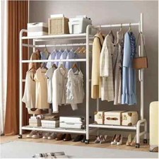 HEAVY DUTY DOUBLE CLOTHES RAIL