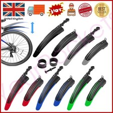2PCS Mountain Bike Mudguards MTB Bicycle Mud Guard Tire Fender Front Rear Set UK