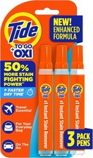 Tide To Go + Oxi Instant Stain Remover Pens - Pack of 3