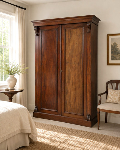 Victorian mahogany double door - victorian,