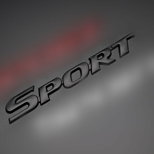 Metal sport logo badge - metal,