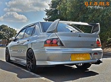 Mitsubishi Lancer Evo CARBON FIBRE Rear Bumper Extensions Splitters Steps v9