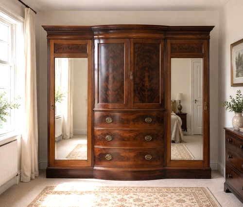Victorian combination wardrobe - combination,