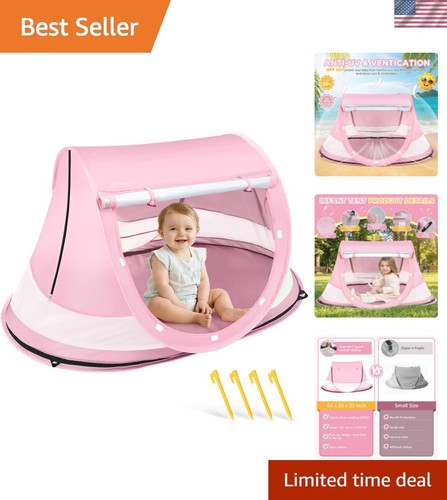 Baby beach tent - up,