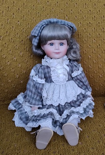 Alberon porcelain doll used - porcelain,