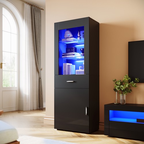 Black gloss sideboards - gloss,
